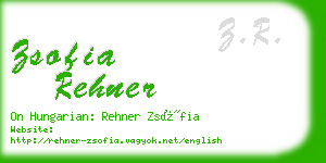 zsofia rehner business card